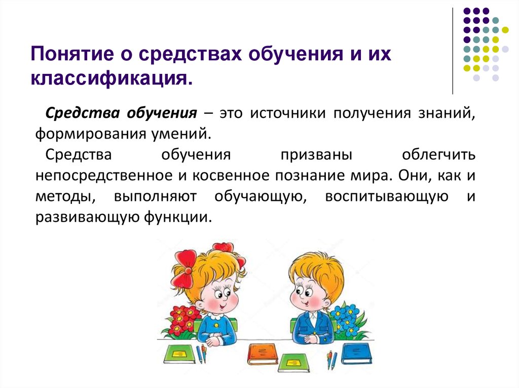 Средства обучения на уроке математики. Понятие о средствах обучения. Понятие средства обучения и их классификация. Понятие это. Средства обучения примеры.