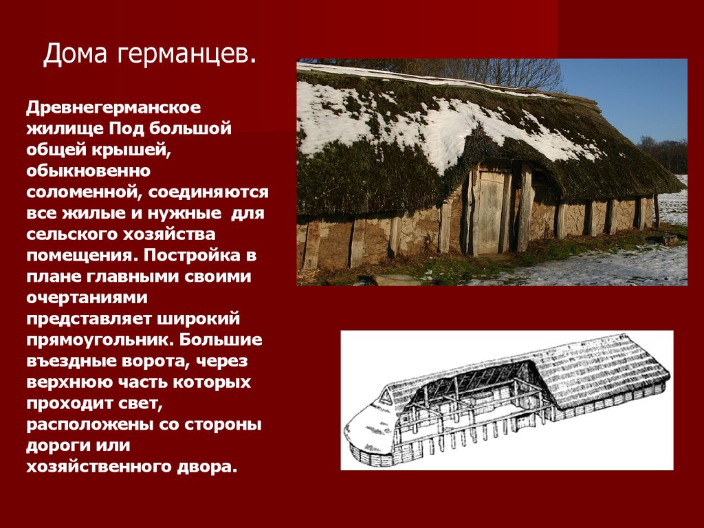 Строй древних германцев. Жилища германцев. Жилище древних германцев. Длинный дом древних германцев. Поселение древних германцев.