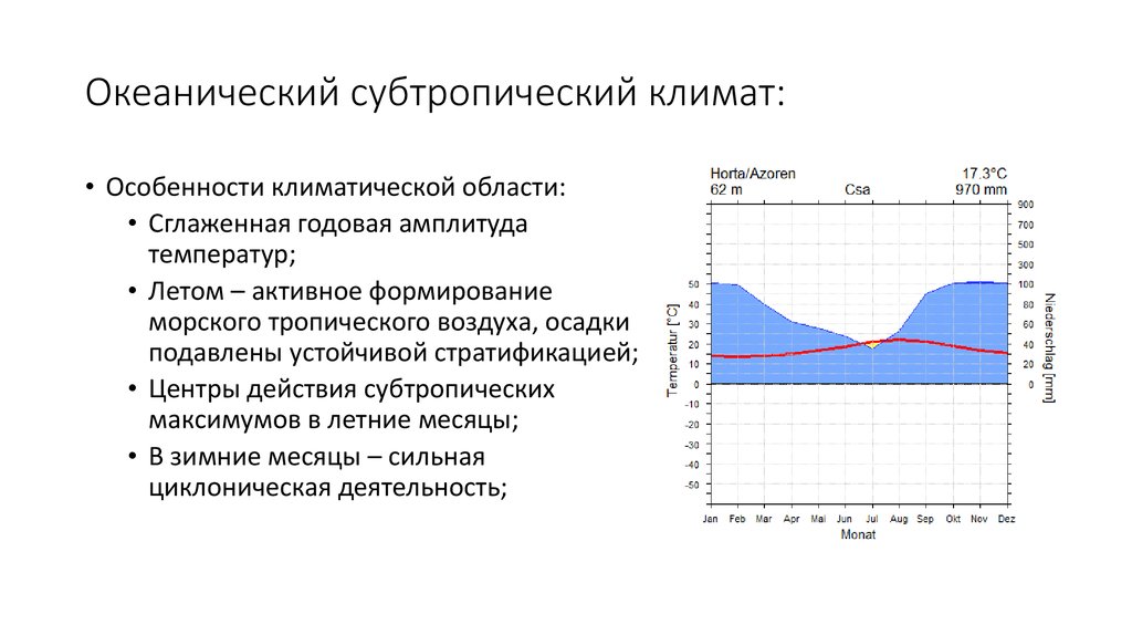 Субтропики климат