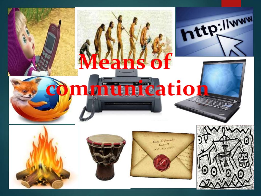Means of communication - online presentation