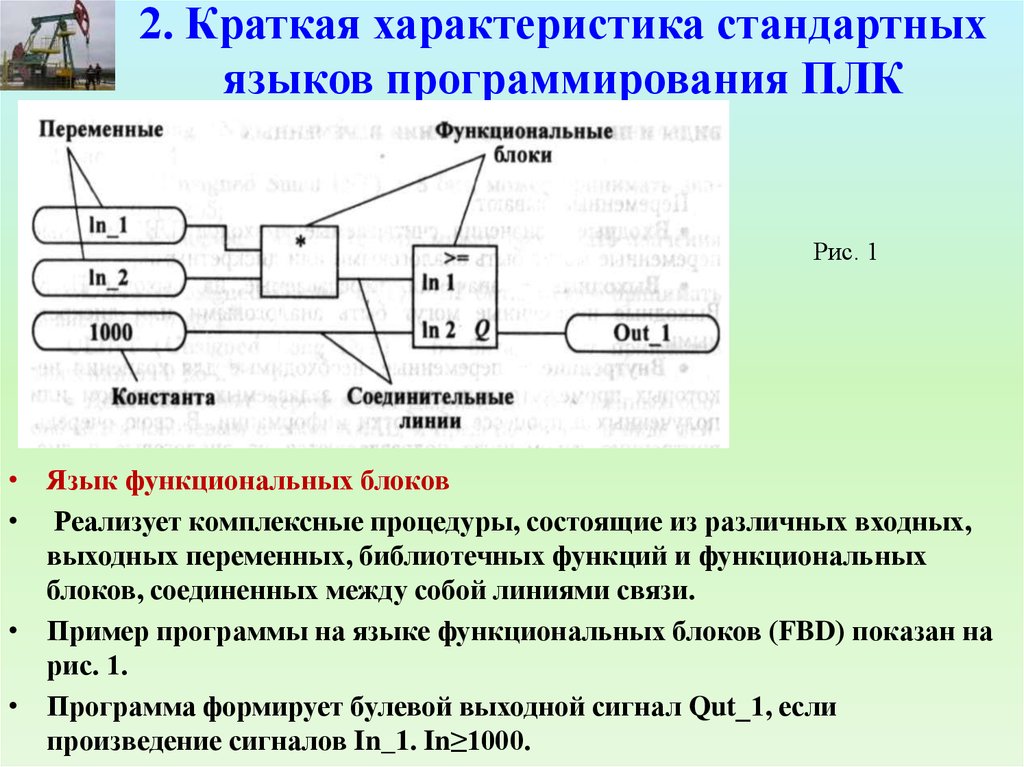 Краткая 2. Языки программирования логических контроллеров. Языки программирования ПЛК. Языки программирования контроллеров FBD. Переменные функциональных блоков.