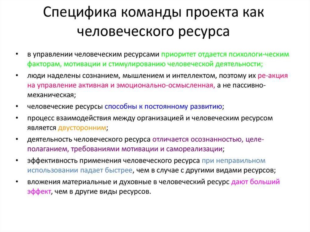 Управление командой проекта доклад