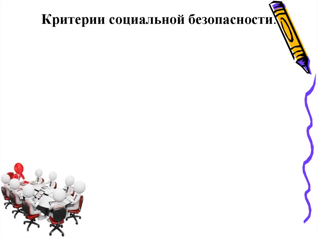 Критерии социальной безопасности.