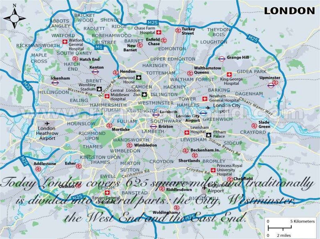 Лондон на карте. Карта Лондона с пригородами. Лондон и окрестности карта. Территория Лондона на карте. Границы Лондона на карте.