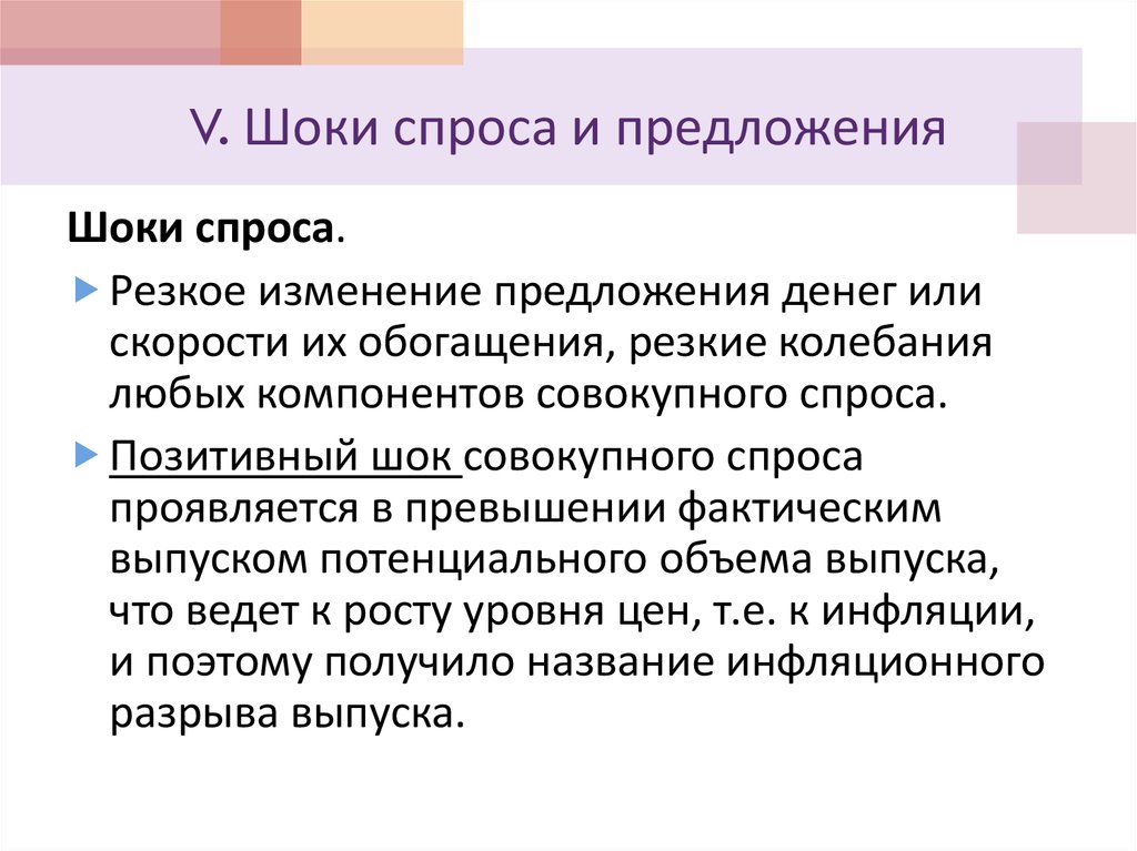 Положительный спрос. Шоки предложения. Позитивный спрос. В законе спроса проявляется.