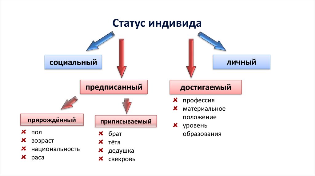 Какие виды статусов. Социальные статусы и роли. Социальный статус и социальная роль примеры. Социальный статус индивида. Предписанный социальный статус.