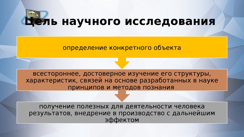 К уровням исследования относятся