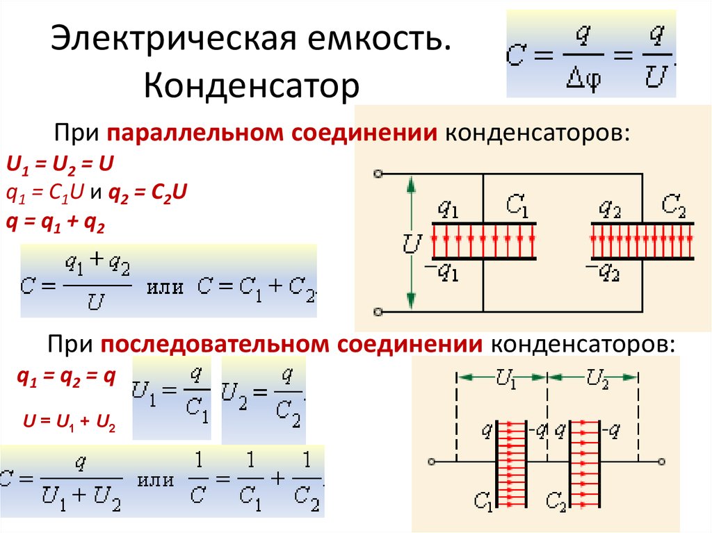 Лабораторная по физике определение емкости конденсатора. Электрическая ёмкость конденсатора. Физика емкость электрического конденсатора. Электрическая ёмкость конденсатора формула. Емкость конденсатора формула.