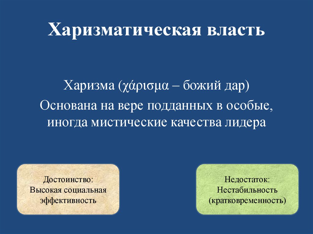 Власть сообщение. Харизматическая власть. Харизматическая власть основана на. Харизматичный Тип власти. Специфика харизматичной власти.