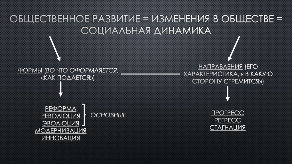 Социальная динамика план