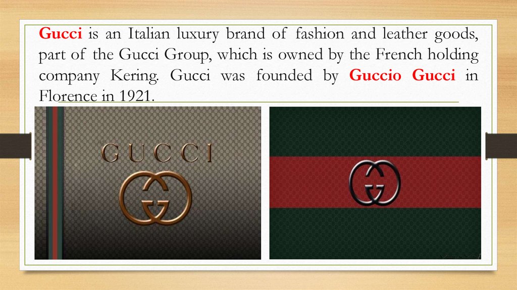 Fremragende tvetydigheden stimulere Italian luxury brand Gucci - презентация онлайн