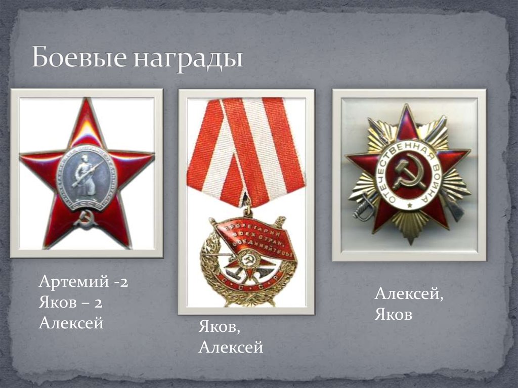 Боевые награды