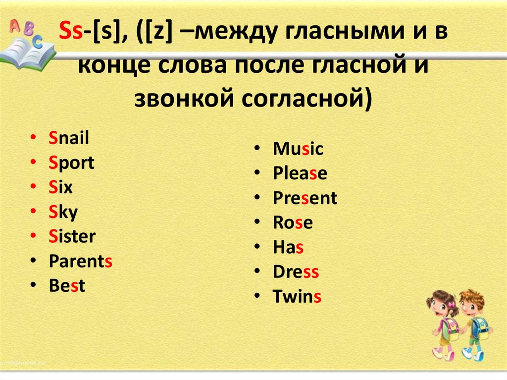 Слова после согласной. S В конце слов после звонкого согласного и гласного. Английские слова с гласной. Слова с гласной на конце. Слова с гласными на конце.