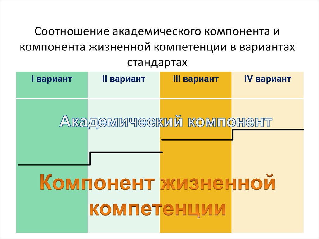 Варианты стандарта