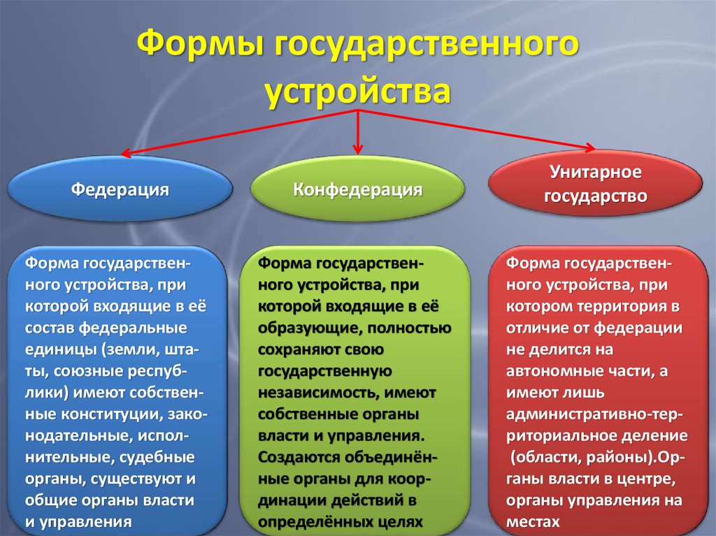 Форма государства проект