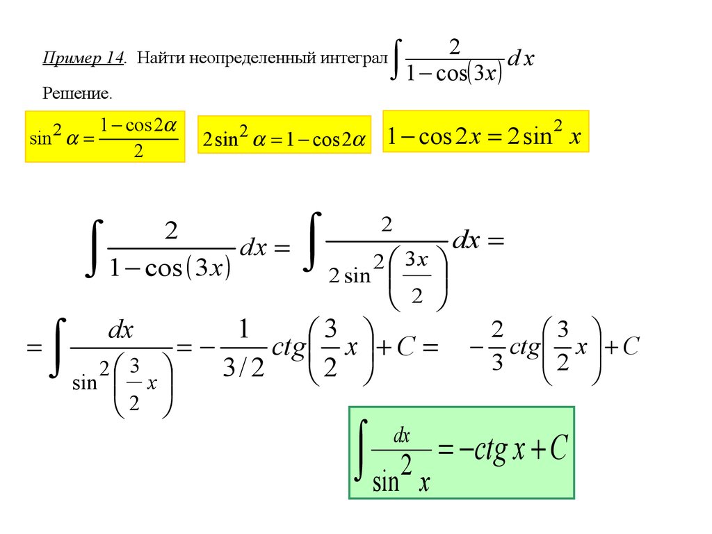 Найти неопределенный интеграл калькулятор с подробным решением