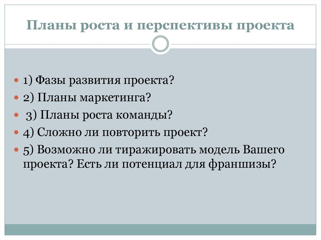 Что такое перспектива в проекте