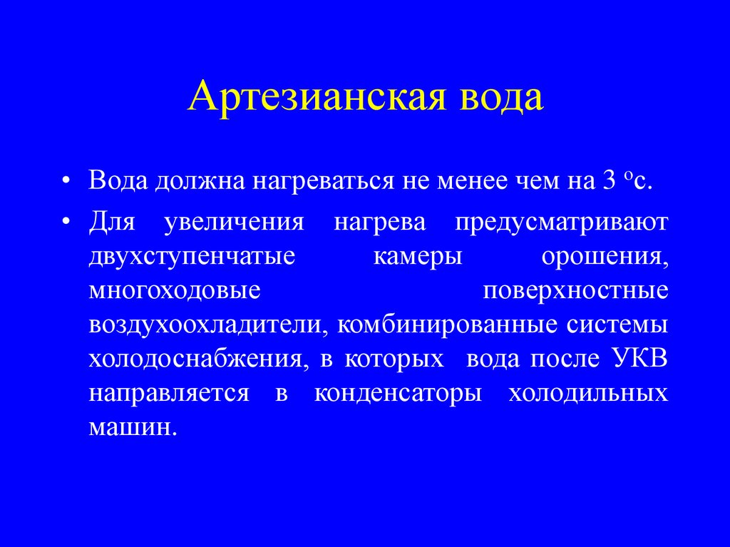 Артезианская вода