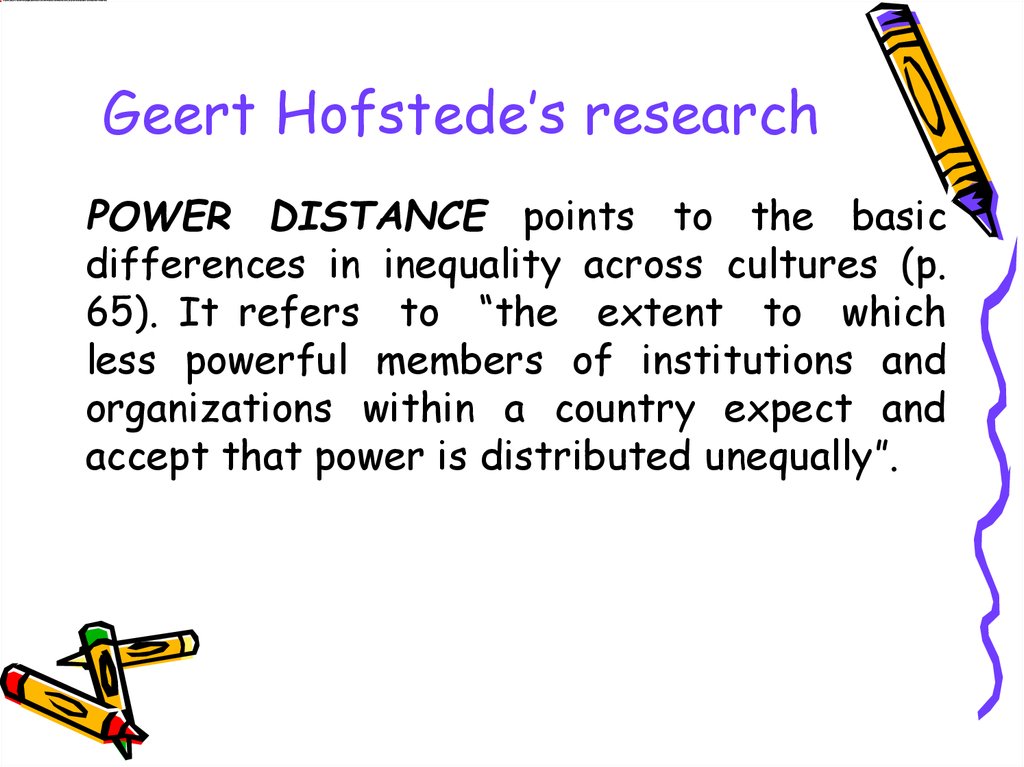 Geert Hofstede’s research