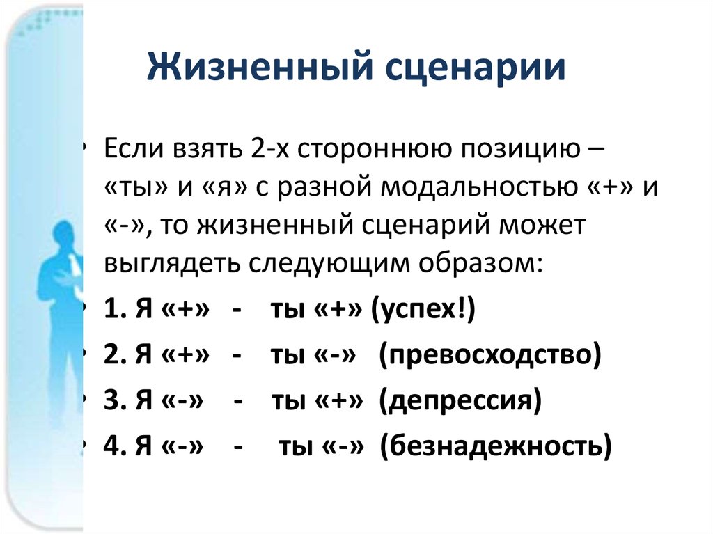 Сценарий человека. Жизненный сценарий. Жизненный сценарий в психологии. Типы жизненных сценариев. Жизненный сценарий личности.