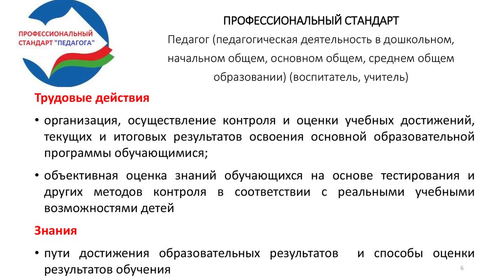 Контрольная работа: Современные способы оценивания результатов обучения