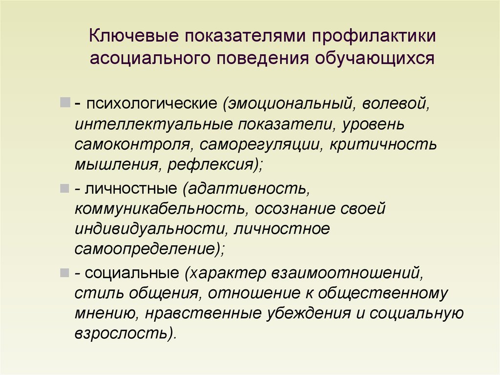 Профилактика асоциального поведения подростков презентация