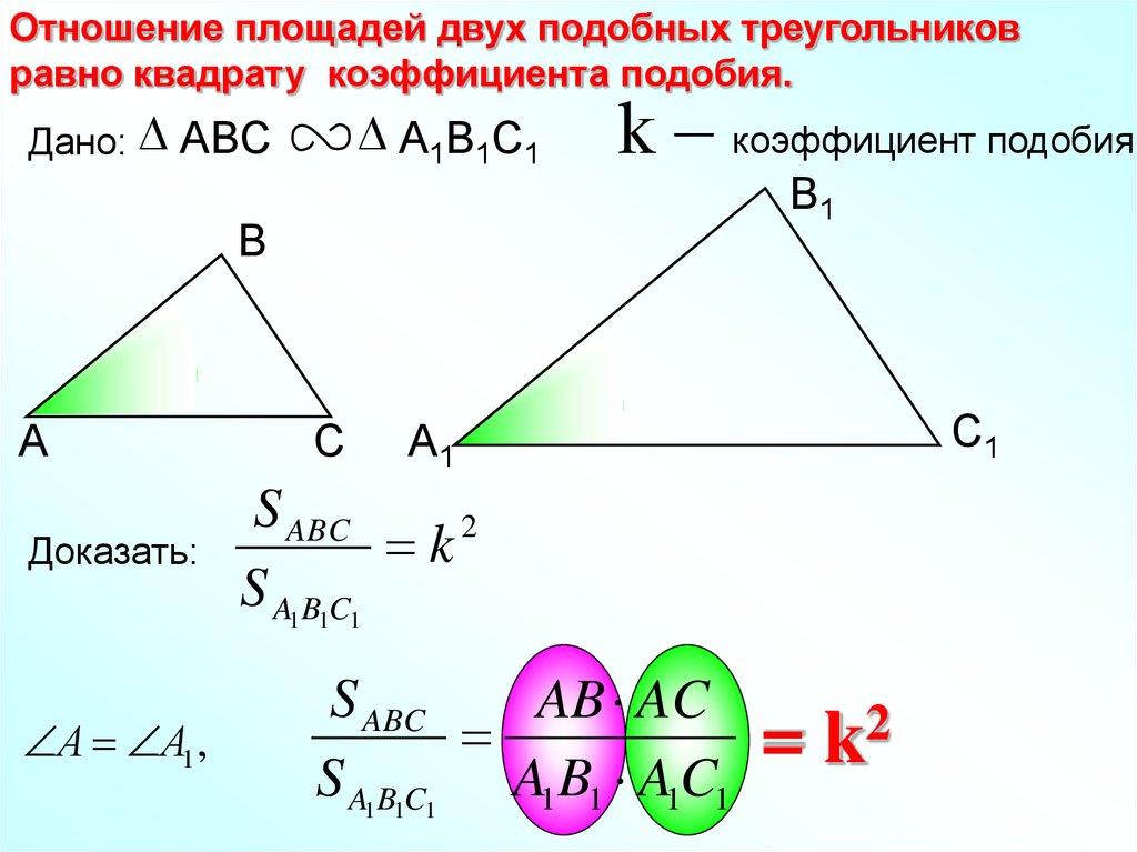 Площадь треугольника атанасян 8 класс презентация