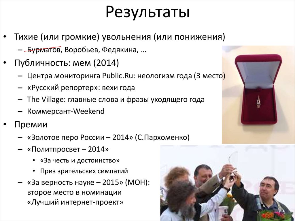 Результаты