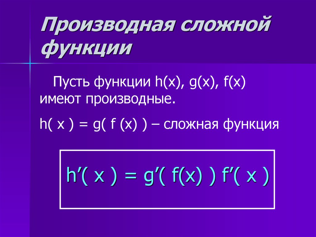 Сложной функцией называется. Порядок нахождения производной сложной функции. Правило нахождения производной сложной функции. Формула вычисления производной сложной функции. Формула нахождения сложной функции.