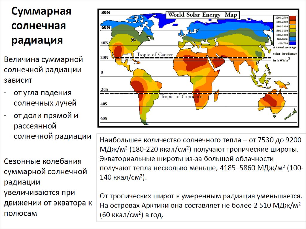 Определить суммарную радиацию. Карта суммарной солнечной радиации. Количество суммарной солнечной радиации. Суммарная Солнечная радиация. Карта количества солнечной радиации.