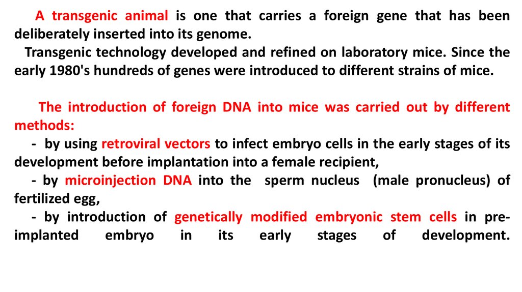 24++ Transgenic animal technology ppt info