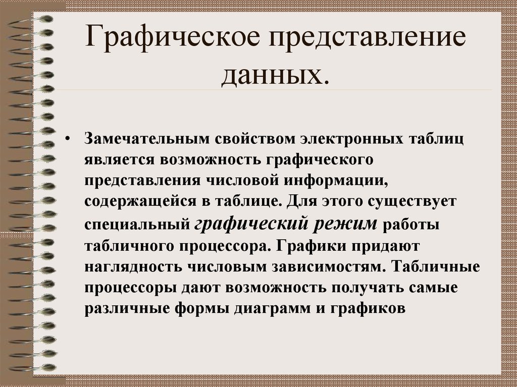 Представление данных презентация 10 класс