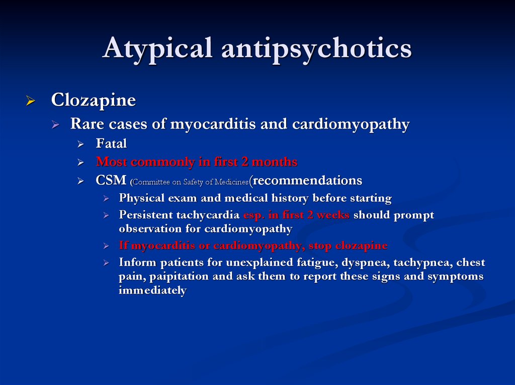 what are atypical antipsychotics