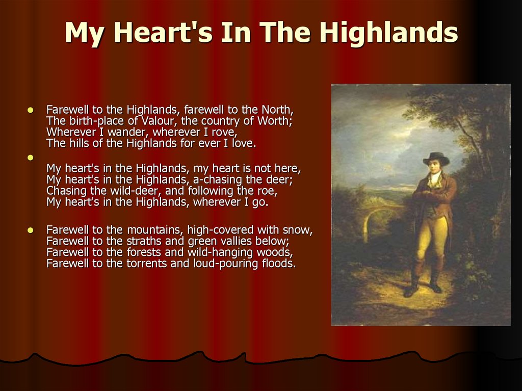 Robert burns my heart