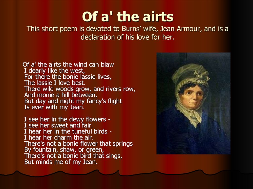 Burns poems