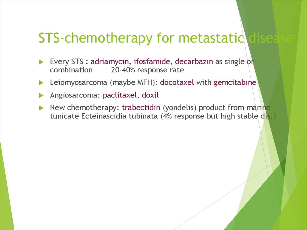 STS-chemotherapy for metastatic disease