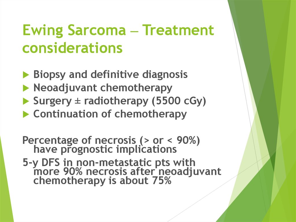 Ewing Sarcoma – Treatment considerations