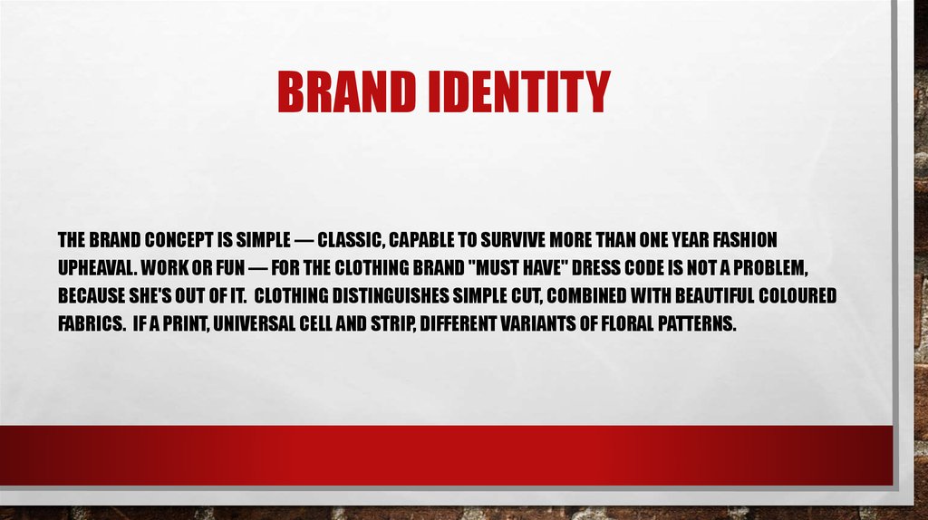 Brand identity 