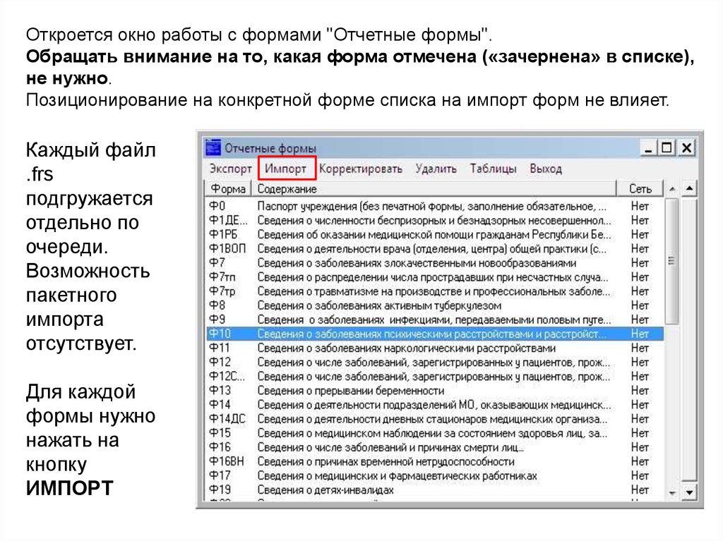 Обновление форм. Форма 14дс сведения о деятельности дневных стационаров.