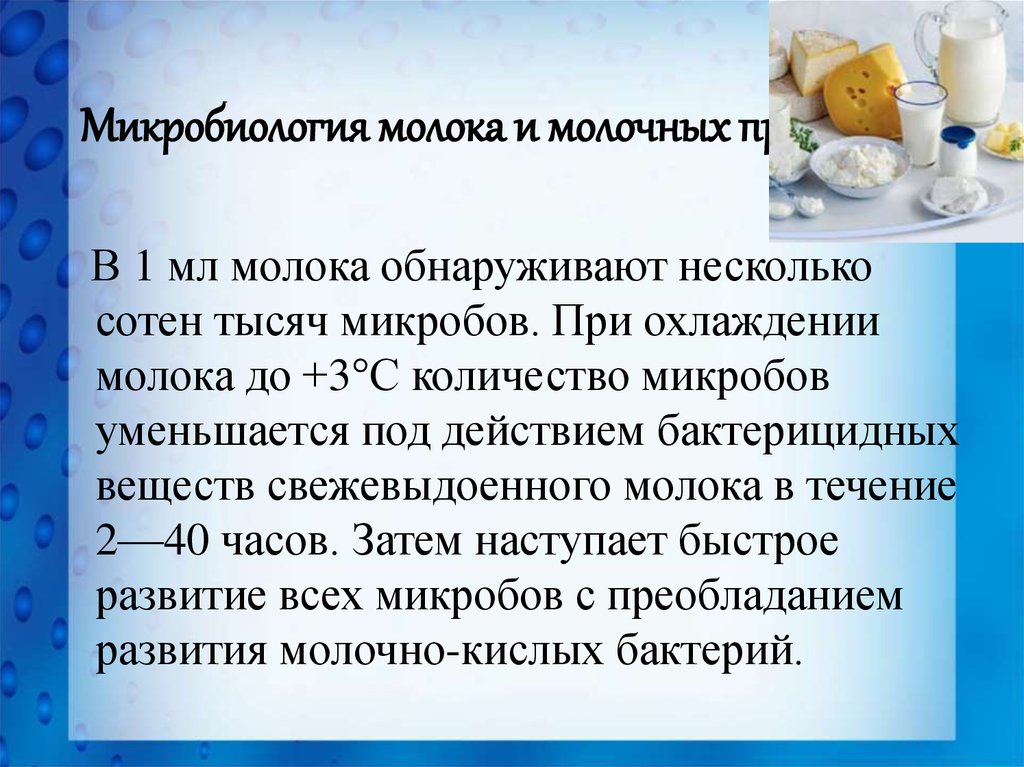 Микробиология продуктов питания презентация