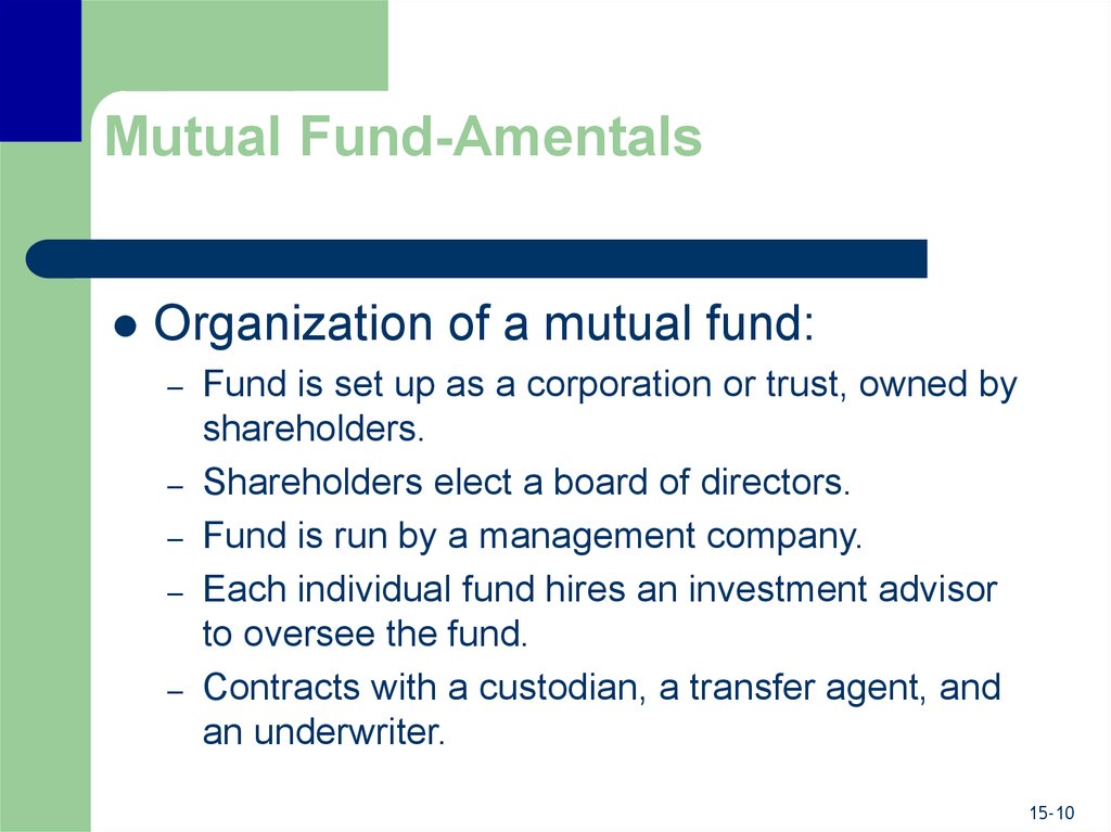 Mutual Fund-Amentals