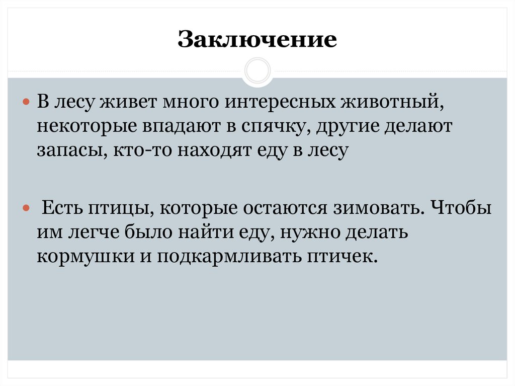 Заключение