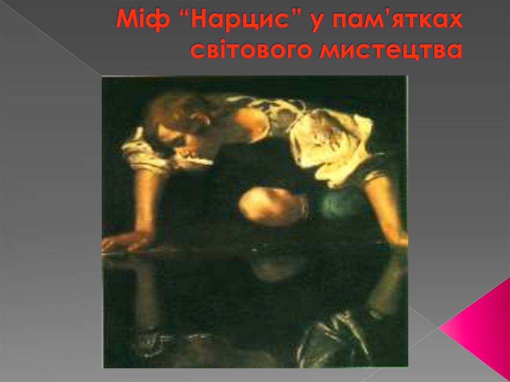Міф “Нарцис” у пам’ятках світового мистецтва