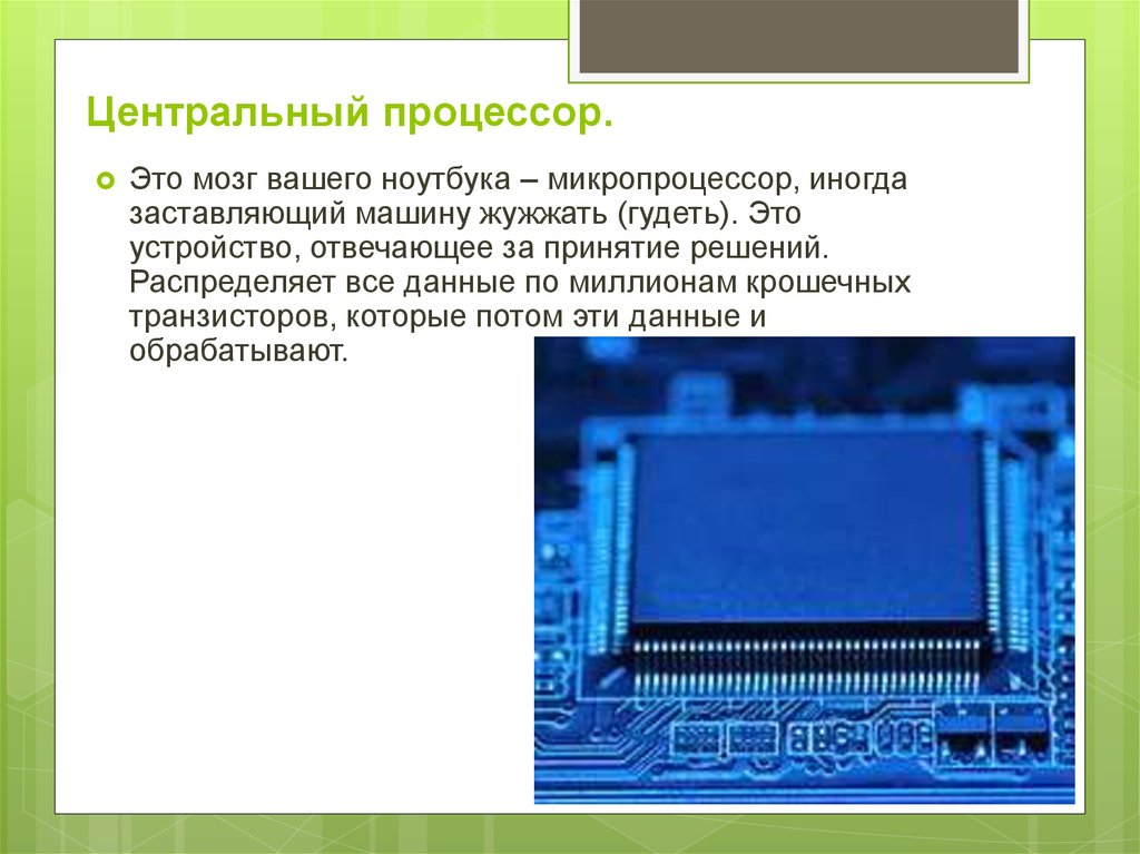 Микропроцессоры история создания использование в современной технике презентация