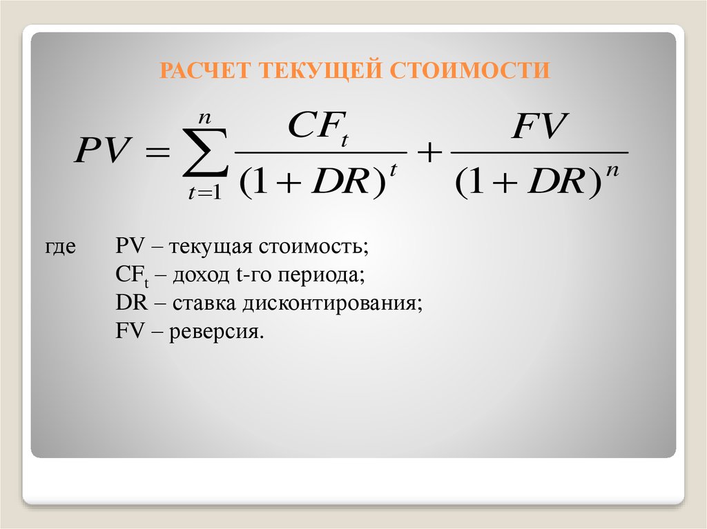 Как рассчитывается чистая текущая стоимость проекта