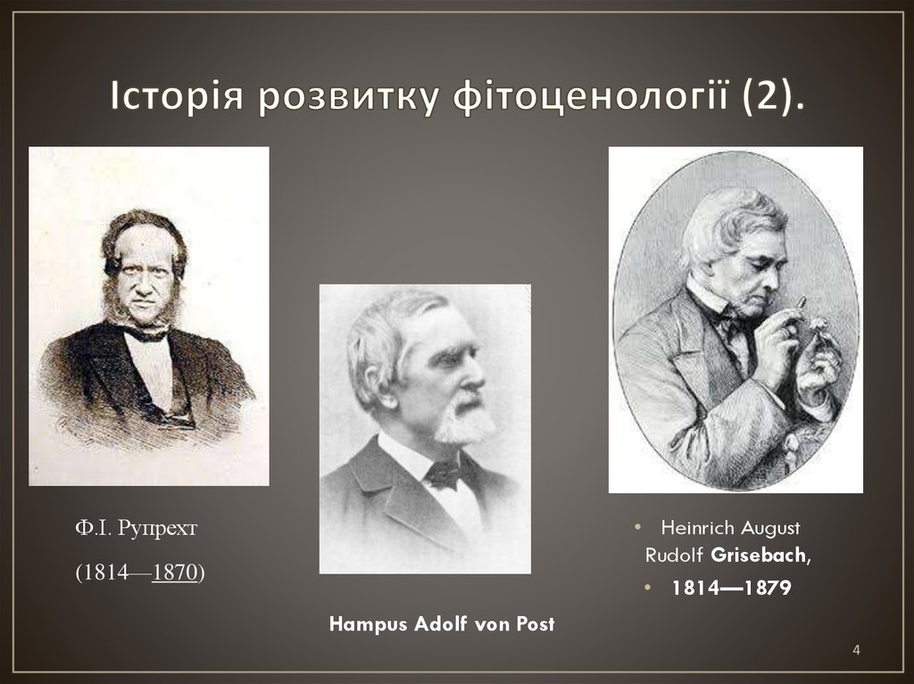 Історія розвитку фітоценології (2).