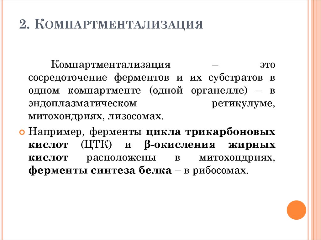 Компартментализация клетки презентация