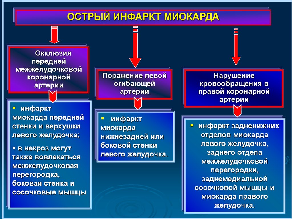 Изменения в миокарде при инфаркте миокарда