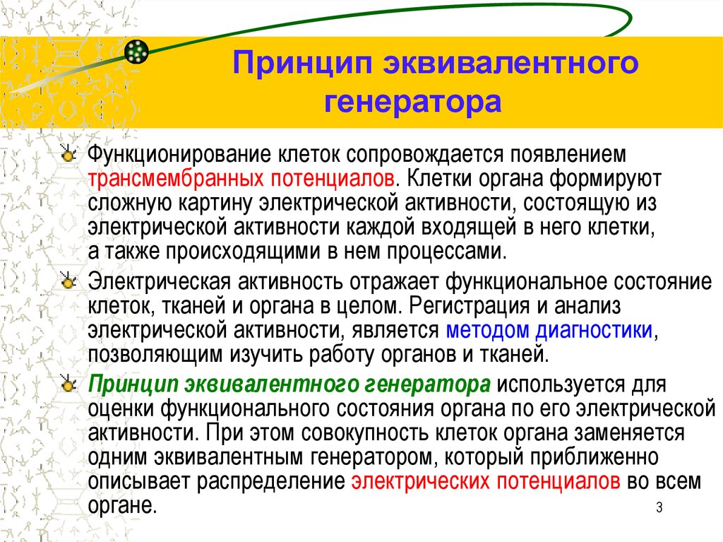 Принцип органа. Эквивалентный электрический Генератор. Принцип эквивалентного генератора биофизика. Принцип эквивалентности генератора. Опишите принцип эквивалентного генератора..