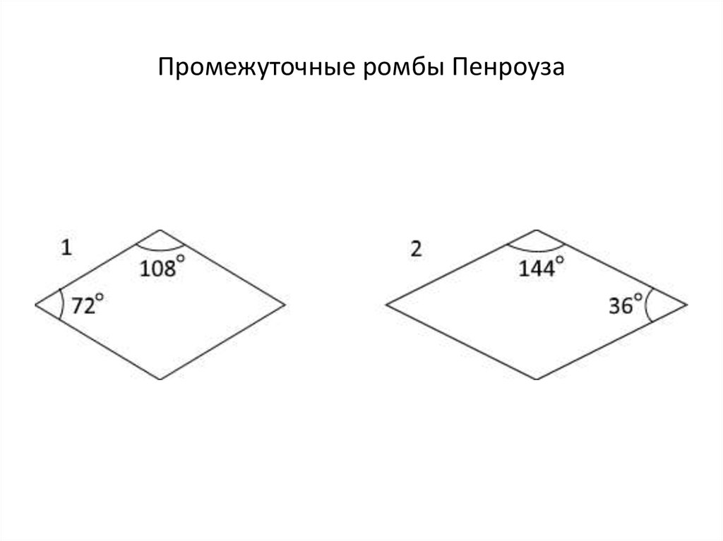 Промежуточные ромбы Пенроуза